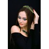TOBATOBA Green Tiaras and Crowns for Women Girls Crystal Princess