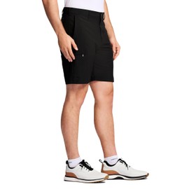 IZOD Men's Golf Swing Flex Stretch Cargo Short, Classic Black, 36