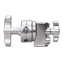 C Stand Grip Head Heavy Duty Multi Functional Swivel Head Holder Mounting Adapter for Light Stand, Extension Boom Arm and Other Photographic Equipment