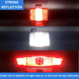 MGMSINYO Bicycle Spokes Reflectors Set Front and Rear for Wheels Night Riding 6pcs