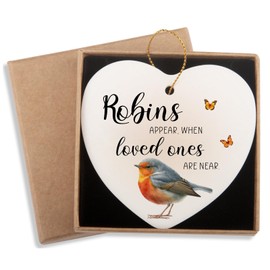 Cardinals Appear When Angels are Near Ceramic Ornament Keepsake Memorial Bereavement Sympathy Condolences Gift for Loss of Loved One Sorry for Your Loss Gifts