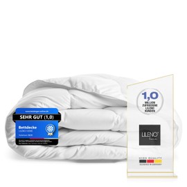 LILENO HOME Summer Duvet 200 x 200 cm [Pack of 1] - Lightweight Summer Duvet 200 x 200 cm for a Restful Sleep - Thin Summer Bed Blanket 200 x 200 cm Boil-Proof up to 95°C - for Allergy Sufferers