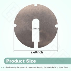 (Pack of 2) 426-02-063-0001 426-02-063-0002 Table Inserts (Diameter: 2.5 in, Thickness: 0.1 in) Compatible With Delta 14 Part/Rockwell 14" Band saws and 24" Scroll saws