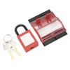 Circuit Breaker Protective Cover Padlock Set Transparent Breaker 4P 25mm
