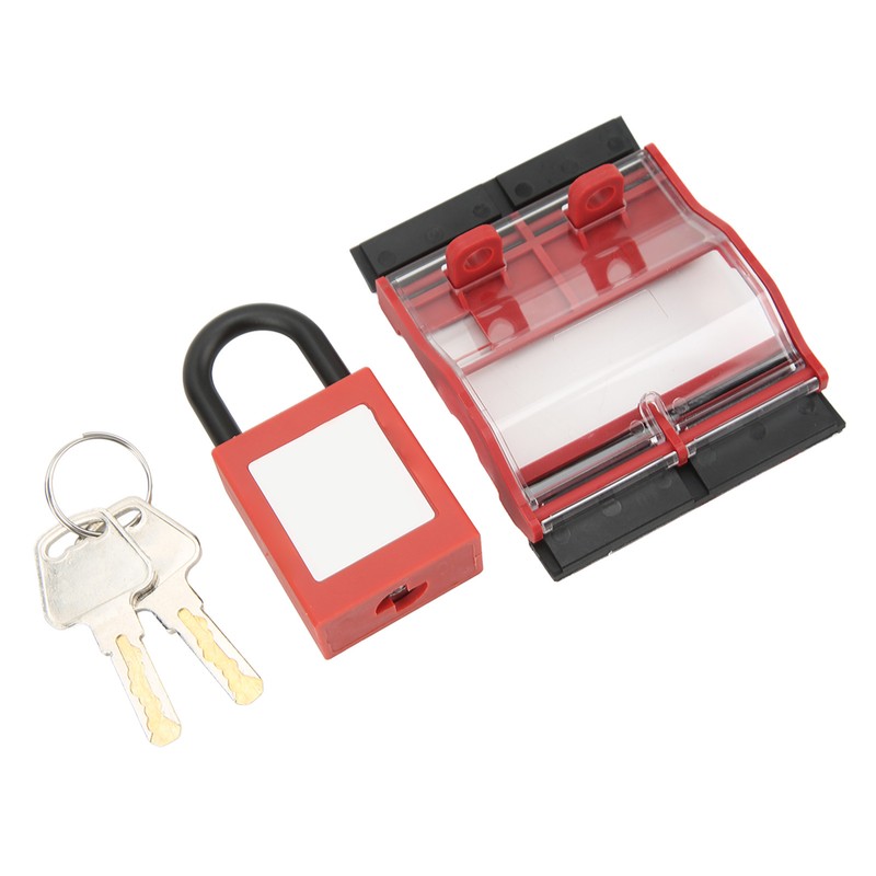 Circuit Breaker Protective Cover Padlock Set Transparent Breaker 4P 25mm