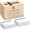 CroBlissful Prayer Request Box with 100 Pcs Prayer Cards 6.3