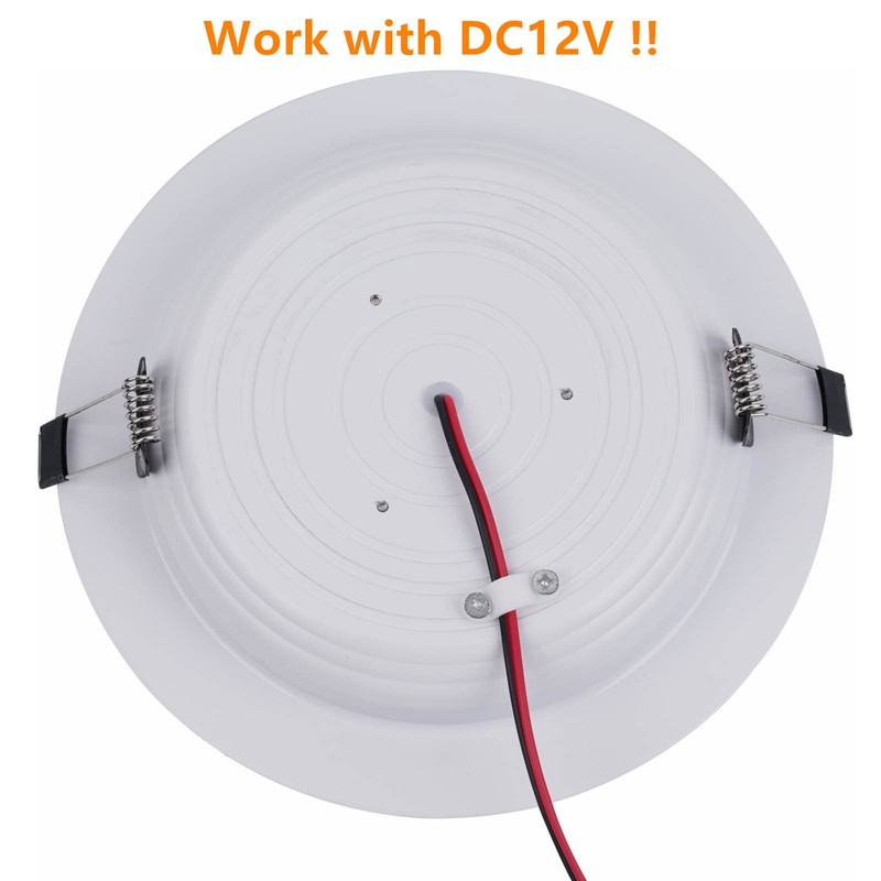 Q QINGCHEN 8W RV Boat DC 12V Recessed Ceiling Light