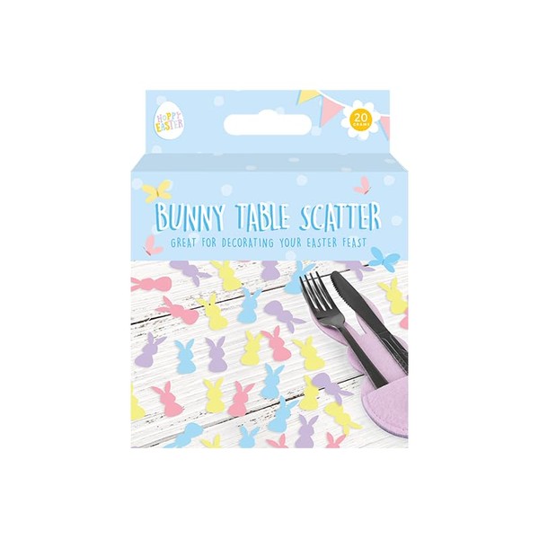 Easter Bunny Assorted Pastel Table Scatter Paper Confetti 20g