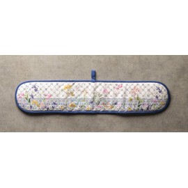 Maison d' Hermine Double Oven Mitts 100% Cotton 18cm x 89cm Double Oven Mitt BBQ Cooking Gloves with Loop for Baking, Grilling, Home, Handling Hot Pans, Faience - Spring/Summer