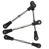 4pcs RC Steering Tie Rod Adjustable Rear Upper Linkage Rod