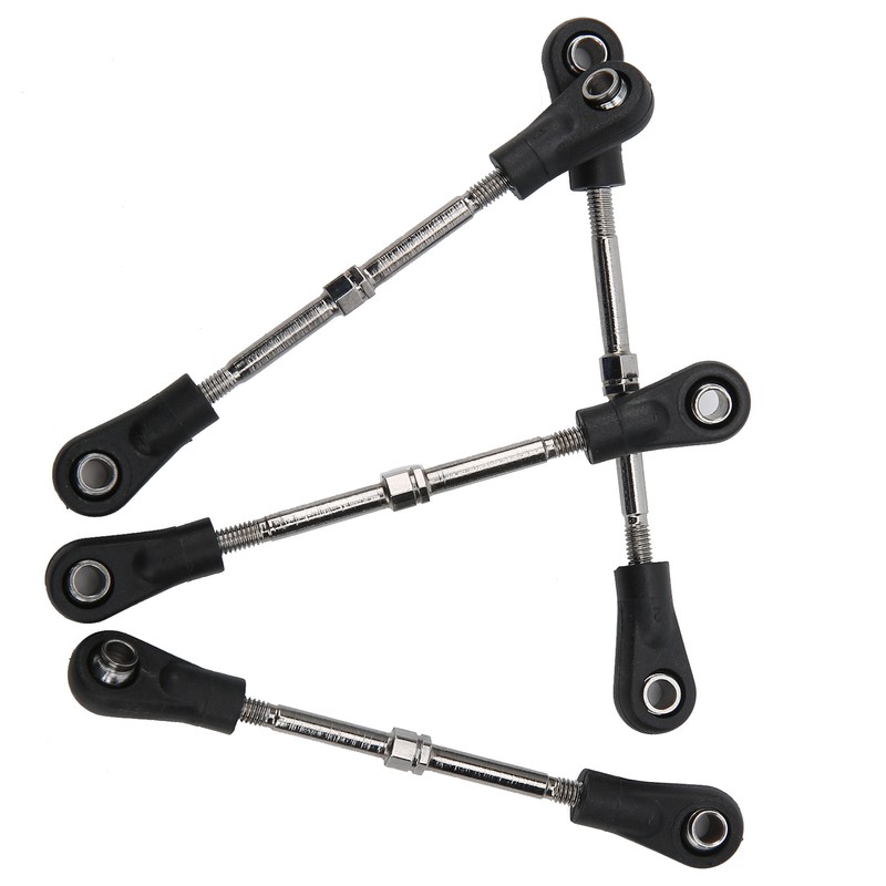 4pcs RC Steering Tie Rod Adjustable Rear Upper Linkage Rod