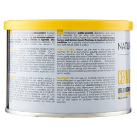 Naturaverde Water Soluble Hair Removal Wax with Sugar, Honey and Lemon for Normal Skin, 1 Unit (1 x 400 ml)