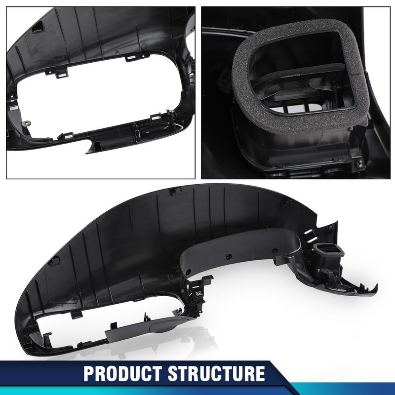 PIT66 Black Dash Pad Bezel Compatible with Ford F150 1997-2003/