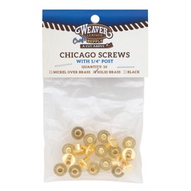 Weaver Leather Chicago Screws Solid Brass