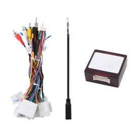 Car Stereo Wiring Harness Connector for Toyota Sienna Camry RAV4 Highlander 2012-2017,16PIN Radio Wire Harness Power Cable with CANBUS Support Factory Camera/JBL Amplifier/Steering Wheel Control