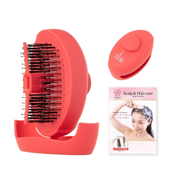 S Heart S Pet Brush Palm Animaux Dog Cat Brushing Shampoo S Heart S Official Book Included (Pink)