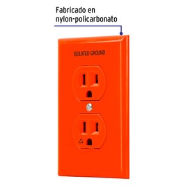 Volteck PA-CODO-TAS, Placa armada contacto tierra aislada, línea Standard