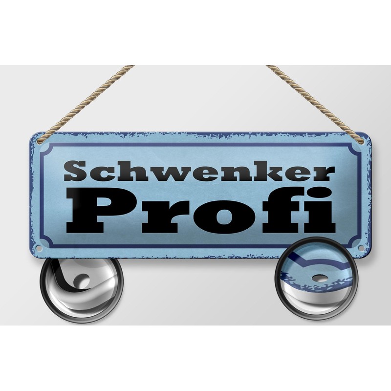 FEMER Tin Sign with Slogan 27 x 10 cm Swivel