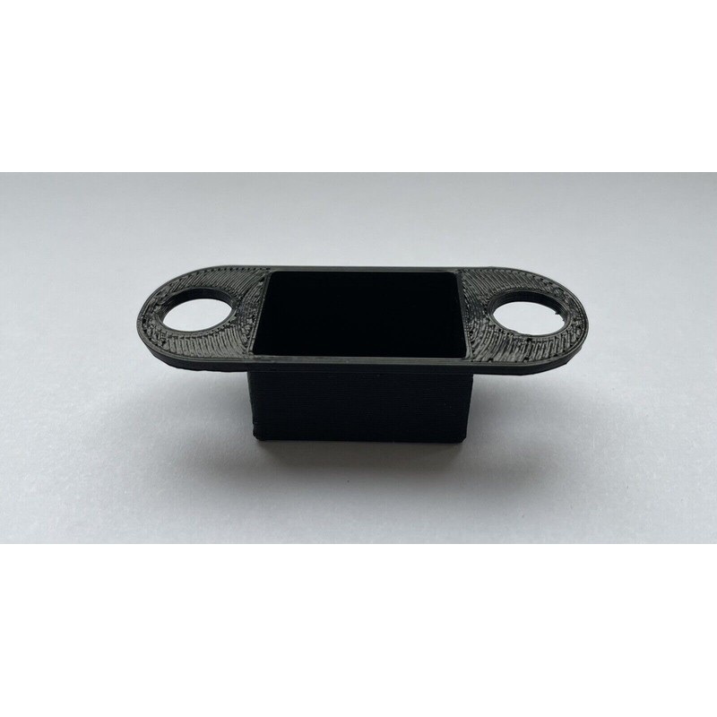 10x Pack Door Frame Strike Plate Dust Boxes – Black