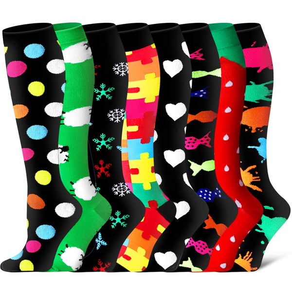 Calcetines de compresión para hombre y mujer, ideales para correr,