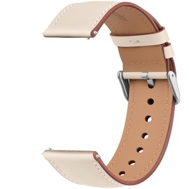 Leather Strap for Garmin Forerunner 255 Strap,265 Stra p,Venu 2 Stra p/Venu 3 Stra p/Vivoactive 4 45mm,22mm Width Leather Quick Release Band for 255/265 Music,Legacy Hero (Starlight, 22mm)