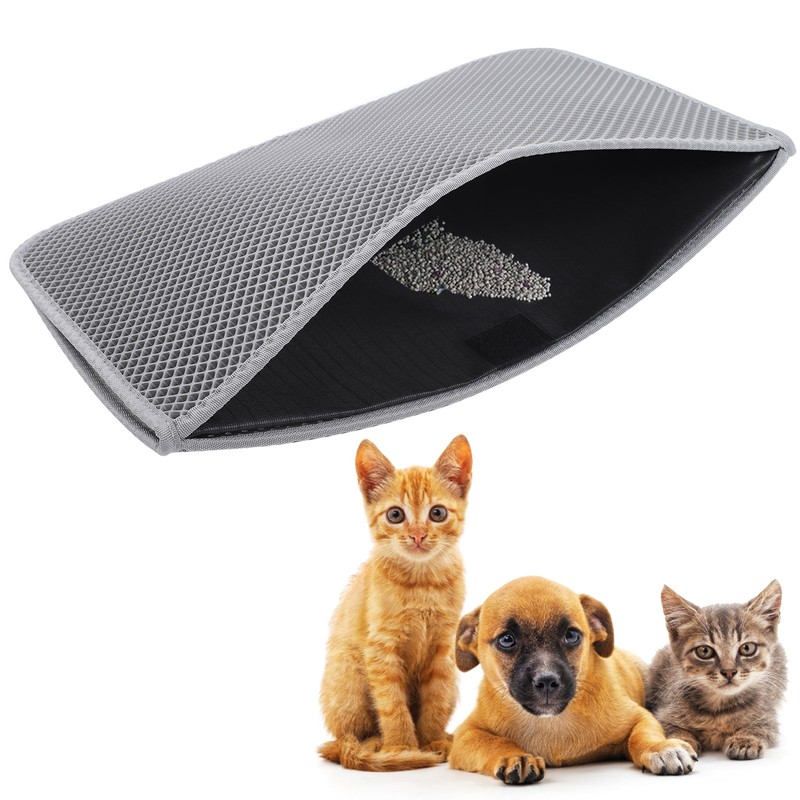 EVA Double Layer Cat Litter Trapping Mat AntiSlip Soft Litter
