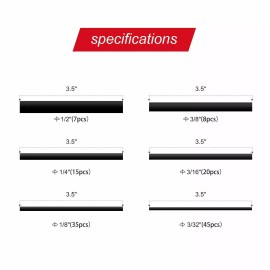 Nilight 130 Pack Dual Wall Adhesive Heat Shrink Tubing Electrical Wire Cable Wrap Tube