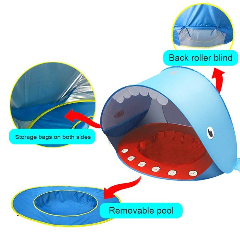 Baby Beach Tent Up Tent Portable Tent with Mini Pool