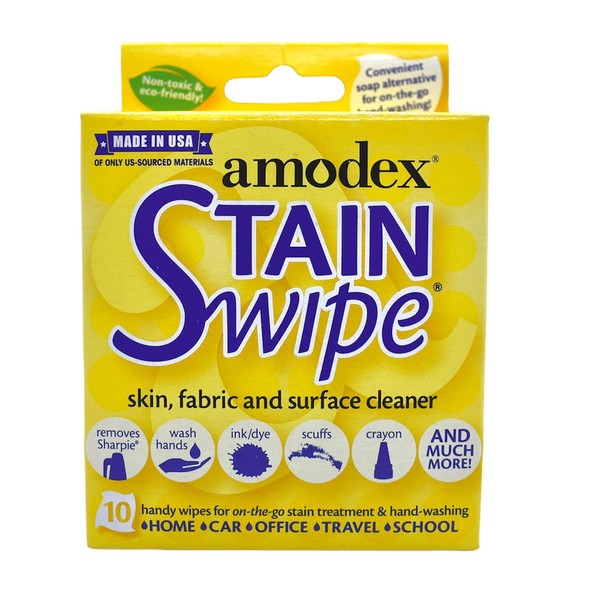 Amodex Amodex Products 10029 Stain Swipe Surface Cleaner Towelettes 10/Pkg