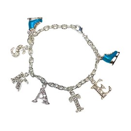 Chloe Noel Crystal Skate Bracelet (Turquoise)