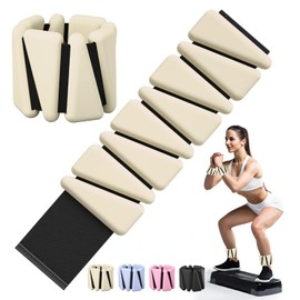 Wrist & Ankle Weights for Women, Wearable Strong Arm & Leg Weights Set of 2(1Lbs Each), Adjustable Ankle Weights for Walking, Yoga, Dance, Barre,Gym,Exercise,Pilates,Walking Running