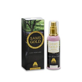Sams Gold | Premium Car Perfume 100ml by Anfar | Long-Lasting Citrus & Zesty Scent | Compact & Sleek Spray Bottle | Refreshing Fragrance for Car | Made in Dubai