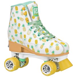 Roller Derby Candi Girl Lucy Adjustable Girls Roller Skates Indoor/Outdoor; Pineapple Medium (3-6)