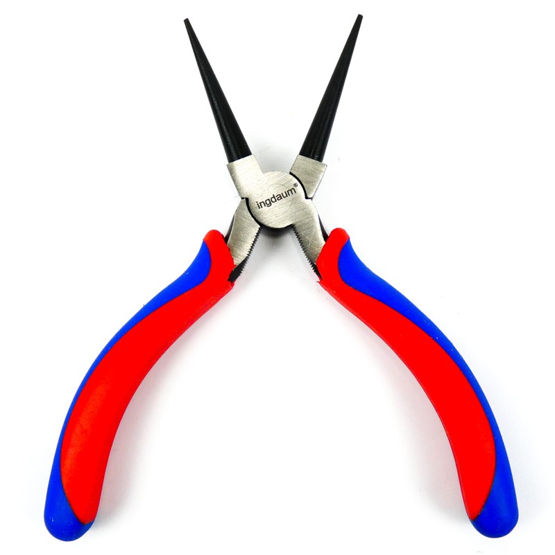 INGDAUM® Round Nose Pliers 160 mm with 2 Component Handles