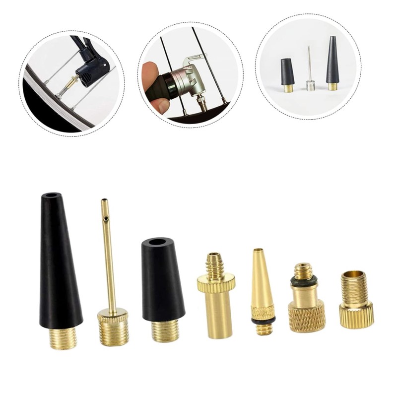 Alipis Inflatable Bike Accessories Set 7pcs Bike Pump Needles Ball