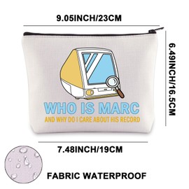 JNIAP Cataloger Makeup Bag Librarian Gifts Library Keepers Gifts Cataloger Gifts Library Worker Zipper Bag (WHO IS MARC mb)