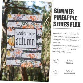 Outanaya Autumn Theme Flag 2pcs Garden Flag Fall Decor Thanksgiving Pumpkin Pattern