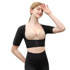 Generic Arm Shaper for Women Sleeveless Posture Corrector Shapewear Tops Shoulder and Arm Compression Sleeve (Black111, Large)
