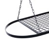 Kitchen Storage Hanging Pot Holder Pan Hanger Shelf Cookware 9-Hooks