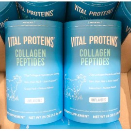Vital Proteins Collagen Peptides Unflavored 24oz, 2-Pack, Total 48oz (2 x 24oz) - 2 x 24oz