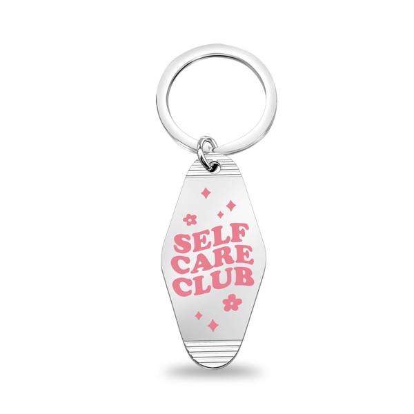 Self Love Club Keychain Positive Mental Health Keychain Positive Vibes