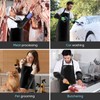Waterproof Apron 43in PU Leather Heavy Duty for Gardening, Dishwashing,