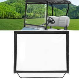RIZINKART Golf Cart Windshield Fit for Ezgo TXT, Foldable, Portable Clear Lightweight Film PVC Golf Cart Ezgo TXT Windshield,Windproof Waterproof, Easy Installation