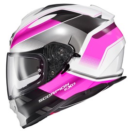 ScorpionEXO Ryzer Full Face Motorcycle Helmet with Pinlock Ready Shield with Integrated Speaker Pockets DOT ECE Approved Edge (Pink - X-Small)