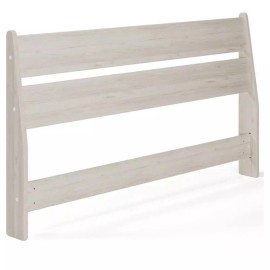 Ashley Furniture Socalle Queen Panel Engineered Wood Headboard in White Wash