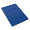 Certificate Folder in Blue Linen Look with Embossed Print in