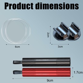 Yesimola Pack of 2 Car Safety Emergency Hammer Car, Emergency Hammer Car with Seat Belt Cutter, 2-in-1 Emergency Hammer Car, Compact Portable Emergency Hammer, Emergency Escape Tool for Cars (Black,