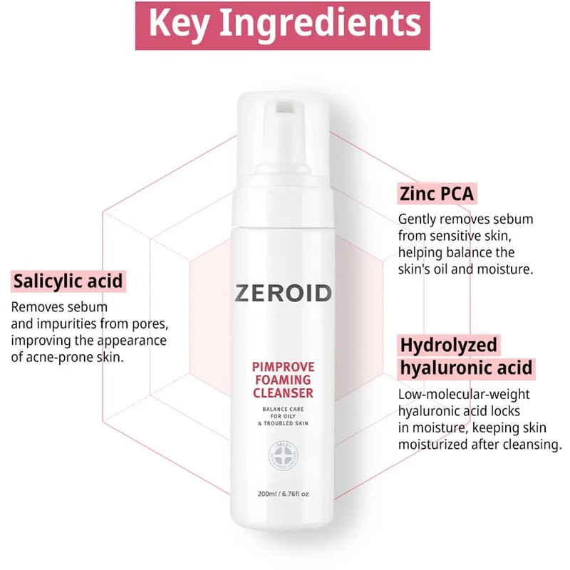 ZEROID Pimprove Foaming Cleanser