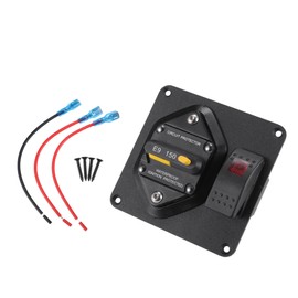 Hihaha Marine Circuit Breaker 150A with Manual Reset Switch Button for Boat Trolling RV Yacht / 12V - 48V DC/Waterproof Surface Mount / 1 Pcs Black