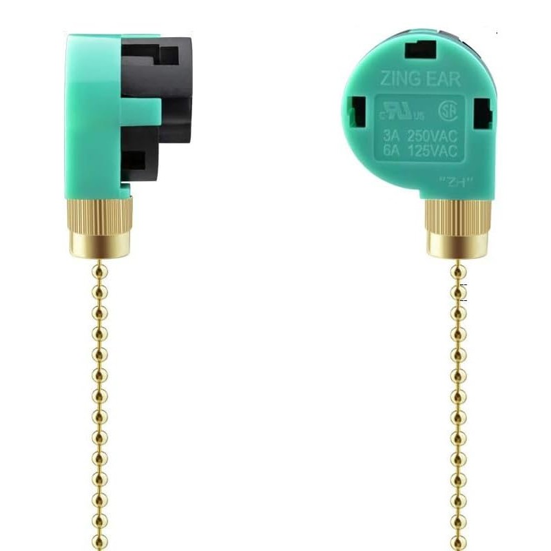 Geettcaifu 1 Pcs ZE-268S6 Ceiling Fan Light Pull Chain Switch,